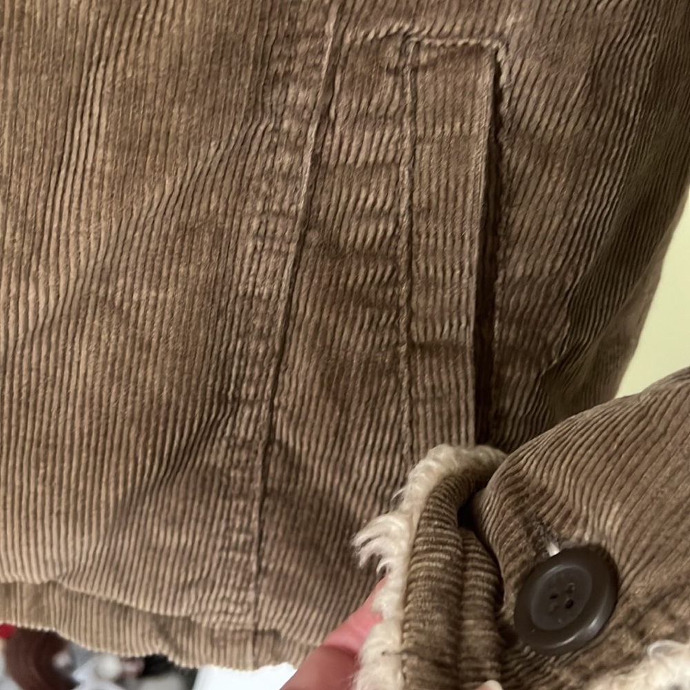 Braetan XL corduroy coat jacket Brown and tan warm office work school vacay - Picture 6 of 16